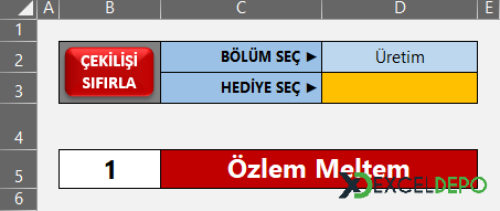 Excel Hediye Çekiliş Takip Programı