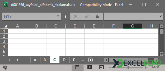 Sayfaları Otomatik Alfabetik Sıralamak