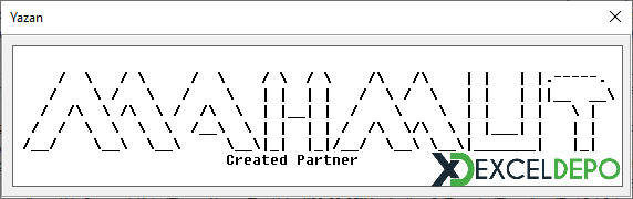 Excel Kod Arşivi