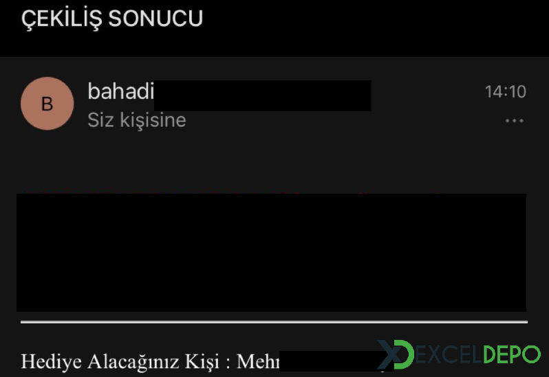 Excel ile Beyaz Yaka Çekiliş Sistemi Excel ile Beyaz Yaka Çekiliş Sistemi