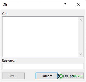Makro ile Git Penceresini Açma