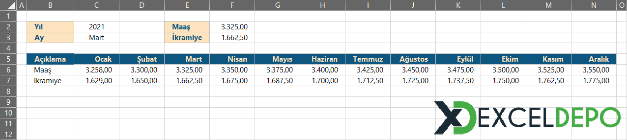 Metin Biçimindeki AY İsmini Tarihlerde Arama