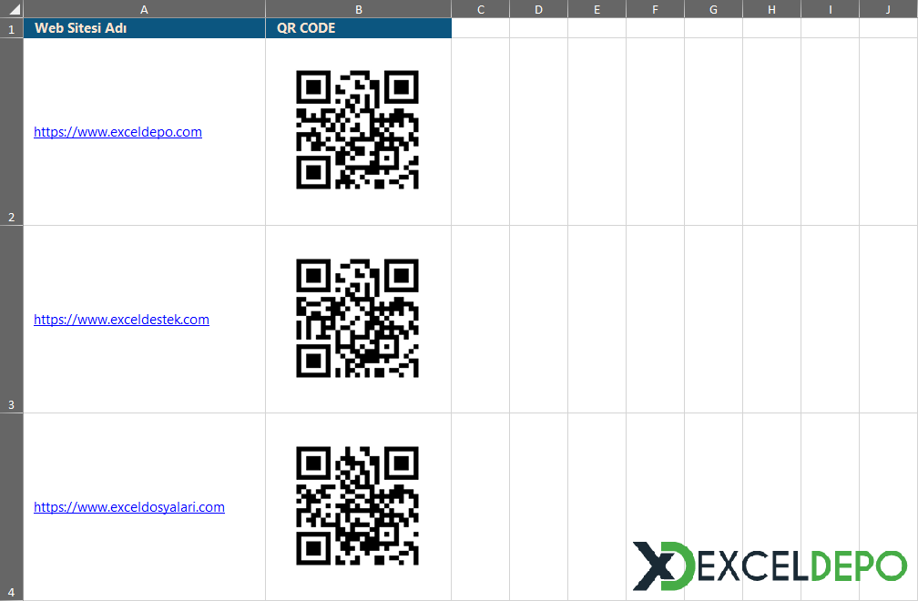 QR Kodu Oluşturma Programı QR Kodu Oluşturma Programı