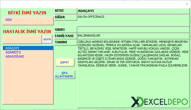 Şifalı Bitkiler Programı